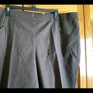 Just my Size Stretch Pant Size 3X (22W/24W) Petite. Dk Brown NWT